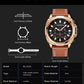 MEGIR Watches for Men Fashion Military Sport Watch Waterproof Date Quartz Casual Wristwatch with Chronograph Leather Strap 2128