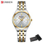 CURREN Designer Style Watch for Women Elegant 32mm Dial with Rhinestones Stainless Steel Band  Luxury Dress Ladies Wristwatch