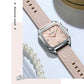 CURREN Chic Elegant Women's Watch Square Minimalist Dial with Luminous Hands Luxury Simple Quartz Wristwatch Ladies