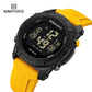 NAVIFORCE Men's Fashion LCD Digital Wristwatch 50m Waterproof Sports Silicone Strap Watches for Man Casual Electronic Male Clock