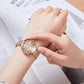 MEGIR Luxury Women Watches Fashion Ladies Quartz Watch Clock Stainless Steel Waterproof Female Watch Relogio Feminino 7014