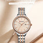 CURREN Fashion Brand Ladies Two Tone Watches Simple Quartz Waterproof Wristwatch for Women with Auto Date