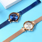 MEGIR Luxury Rose Gold Watch Women Bracelet Casual Quartz Wristwatches Steel Mesh Band Waterproof Ladies Watches Reloj Mujer