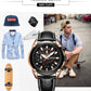 MEGIR Luxury Brand Military Sport Watches for Men Leather Strap Quartz Wristwatch Male Clock Chronograph Reloj Hombre 2065