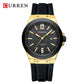 CURREN Fashion Minimalist Men's Watch with Date Display Casual Silicone Strap Quartz Wristwatches Luminous