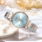 CURREN Luxury Sparkling Rhinestone Dial Stainless Steel Bracelet for Ladies Simple Quartz Wristwatches New Fashion Trends Gift