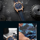 MEGIR Casual Watches Men Luxury Brand Military Sport Watch Leather Wristwatch Luminous Quartz Chronograph Calendar Clock 2156