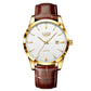 LIGE Fashion Brown Leather Watch Men Military Sports Men's Quartz Wristwatches Casual Waterproof Chronograph Relogios Masculino