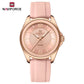 NAVIFORCE Original Women's Watches Classic Round Dial Silicone Strap 3ATM Waterproof Luxury Watch for Women Give for girls gifts