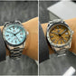 San Martin New 39mm Desert Texture Luxury Men Business Dress GMT Watch NH34 Automatic Mechanical Waterproof 100m Luminous SN0129