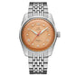 New Merkur Watch Top Hill Series Vintage 50m Mechanical Mens handwind Watch Mens Salmon Dial Dress Watches Rice Strap 38mm
