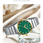 CURREN Luxury Classic Quartz Watch for Women Round Dial with Rhinestones Stainless Steel Bracelet Elegant Dress Wristwatch