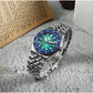 San Martin 40mm Enamel Spiral Dial Integrated Bracelet Men Diver Watch Miyota 9015 Automatic Mechanical Waterproof 200m SN0148