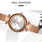 MEGIR Luxury Rose Gold Watch Women Bracelet Casual Quartz Wristwatches Steel Mesh Band Waterproof Ladies Watches Reloj Mujer
