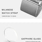 CADISEN Swiss Ronda 715 Quartz Watch Mans 7MM Ultra-thin Dial Sapphire Luminous Stainless Steel Milano Mesh Strap Watches Men