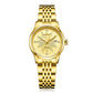MEGIR Fashion Business Casual Watch for Women Sapphire Automatic Mechanical Wristwatch Ladies Stainless Steel Female Date Clock
