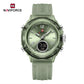 NAVIFORCE Original Watches For Woman Dual Display Lady Retro Female Quartz Watch Waterproof Round Dial Give for Girlfriend gift