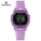 NAVIFORCE Women Watch Luxury Polygon Dial Elegant Comfortable 50M Waterproof Silicone Band Fashion Women Gift Electronic Watches