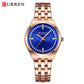 CURREN Designer Style Watch for Women Elegant 32mm Dial with Rhinestones Stainless Steel Band  Luxury Dress Ladies Wristwatch