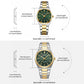 CURREN Fashion Dress Quartz Watches for Men/Women Minimalist Design Dial with Luminous Hands Stainless Steel Band