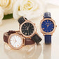 MEGIR Fashion Women Watches Luxury Diamond Leather Ladies Bracelet Female Quartz Wristwatches Dress Clock Relogio Feminino 7029