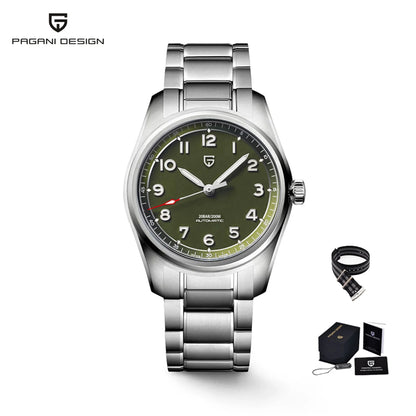 2025 PAGANI DESIGN 38MM Pilot Watch Automatic Mechanical Watches Sapphire Waterproof Watch for Men Relogio Masculino PD1717 V2