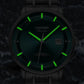 CADISEN Mechanical Wristwatches MIYOTA 9015 Movement Automatic Ultra-thin Watch Sapphire Waterproof Rose gold Business Watches