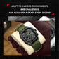 MEGIR Men's Watch Chronograph Orange Canvas Strap Sport Wristwatch Luminous Auto Date Quartz Watches Clock Montre Homme 2217