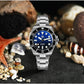 San Martin 2026 Men Diver Watch 38mm Wave Texture Dial Miyota 90S5 Automatic Mechanical Luxury Wristwatch Waterproof 200m SN0126