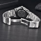 Pagani Design Men's Watch PD-1734 Japan Quartz Luminous Dial Stainless Steel Band 40MM Sapphire Glass Waterproof Wristwatch+GIFT