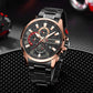 CURREN Sports Casual Quartz Wristwatches with Chronograph Fashion Stainless Steel Men's Watch Auto Date Clock Male