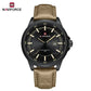 NAVIFORCE Quartz Dress Watch For Men Simple Original Leather Man Watches Waterproof Luminous Business Hand Calendar Clock Gift