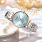 CURREN Luxury Sparkling Rhinestone Dial Stainless Steel Bracelet for Ladies Simple Quartz Wristwatches New Fashion Trends Gift