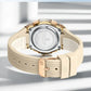 NAVIFORCE Women Watch Luxury Polygon Dial Elegant Comfortable 50M Waterproof Silicone Band Fashion Women Gift Electronic Watches