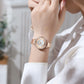 CURREN Luxury Ladies Watch 32mm Slim Dial with  Shining Rhinestones Stainess Steel Band lightweight Elegant Dressy Gift