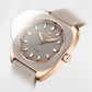 NAVIFORCE Simple Women Watches Luxury Design Silicone Watch Ladies Quartz Wristwatch Womens Polygon Dial Luminous Reloj Mujer