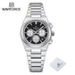 NAVIFORCE Trend Brand Stainless Steel Couple Watch Quartz Date Display Chronograph for Lovers Waterproof Fashion Wild Wristwatch