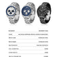 CADISEN 2024 New Men Watches Quartz Business Watches Japan VD53 Mens Clock Top Brand Luxury Watch Men Chronograph Watch for Men