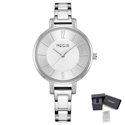 MEGIR Quartz Watch for Women Fashion Brand Casual Wristwatch Clock Waterproof Sport Ladies Dress Clock Montre Femme 7016