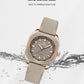 NAVIFORCE Simple Women Watches Luxury Design Silicone Watch Ladies Quartz Wristwatch Womens Polygon Dial Luminous Reloj Mujer