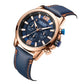 MEGIR Casual Watches Men Luxury Brand Military Sport Watch Leather Wristwatch Luminous Quartz Chronograph Calendar Clock 2156