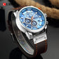 CURREN 8291 Mens Quartz Chronograph Watch Casual Leather Military Sport Fashion Gentleman Wristwatch