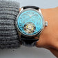 Merkur 100% Tourbillon Watch Transparency Skeleton Men's Sapphire Watch For Men Mechanical Wristwatches Relogio Masculino 42mm