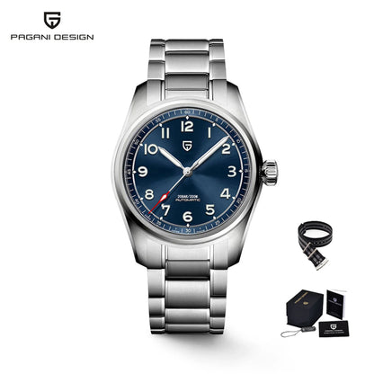2025 PAGANI DESIGN 38MM Pilot Watch Automatic Mechanical Watches Sapphire Waterproof Watch for Men Relogio Masculino PD1717 V2
