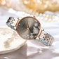 CURREN Luxury Sparkling Rhinestone Dial Stainless Steel Bracelet for Ladies Simple Quartz Wristwatches New Fashion Trends Gift
