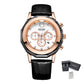 MEGIR Luxury Women Bracelet Watches Fashion Quartz Sport Ladies Wristwatch Leather Dress Clock Chronograph Reloj Hombre 2042