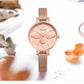 MEGIR Fashion Women Watches Luxury Quartz Wristwatch Rose Gold Mesh Strap Ladies Business Casual Watch Reloj Mujer 7009