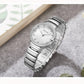 MEGIR Stainless Steel Strap Watches for Women Fashion Casual Quartz Wristwatch Diamond Dial Ladies Dress Clock Reloj Hombre 7010
