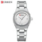 CURREN Luxury Brand Simple Style Quartz Watch for Women NEW Dress Ladies Wristwatches with Rhinestones
