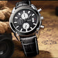 MEGIR Men Watches Original Fashion Leather Quartz Wristwatch Military Chronograph Big Dial Sports Clock Reloj Hombre 2020